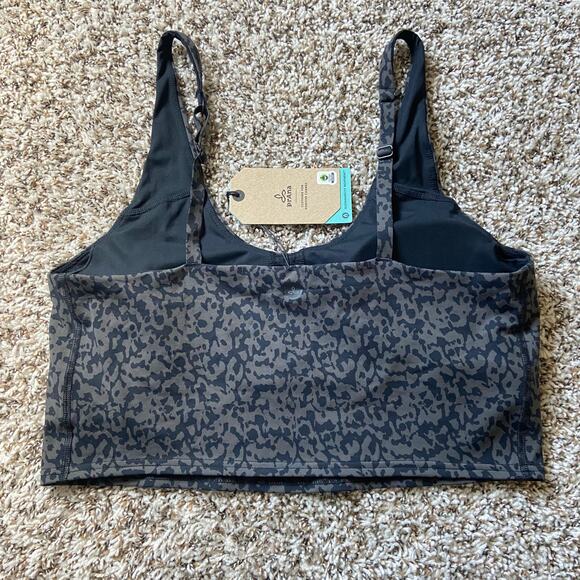 Prana Chakara Crop Top Women's XL Dark Iron Wild Adjustable Straps Racerback - Picture 5 of 9